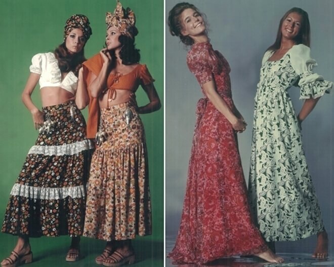 vestidos de chita anos 60